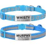 Personalized Reflective Cat Collars with Name Tags