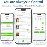 QR Code Pet ID Tag for Dogs and Cats