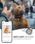 Soft Adjustable Cat Collar with Name Tag and QR Code