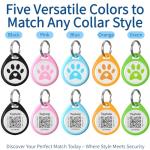 QR Code Pet ID Tag for Dogs and Cats