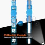 Personalized Reflective Cat Collars with Name Tags