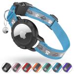 Reflective Cat Collar with AirTag Holder and Bell