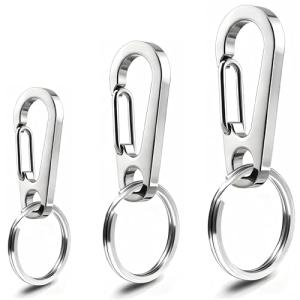 IVIA Stainless Steel Dog Tag Clips - 3 Pack