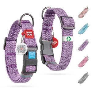 Reflective Eco-Friendly Dog Collar with QR ID Tag