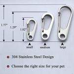 IVIA Stainless Steel Dog Tag Clips - 3 Pack