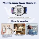 Breakaway Cat Collar with QR Code & Bell