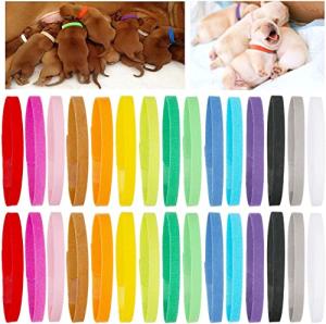 30 Soft Adjustable ID Collars for Puppies