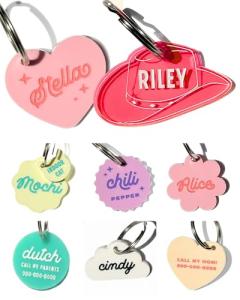 Custom Pet ID Tag - Engraved Name & Info