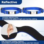 Custom Engraved Dog Collars with Reflective Nylon