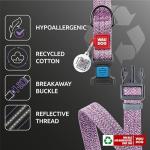 Reflective Eco-Friendly Dog Collar with QR ID Tag