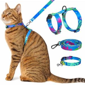 Cat Harness and Leash Set with Collar - Escape Proof