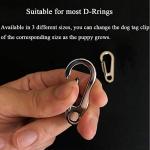 IVIA Stainless Steel Dog Tag Clips - 3 Pack