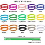 30 Soft Adjustable ID Collars for Puppies