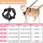 Adjustable Reflective Cat Harness and Leash Set