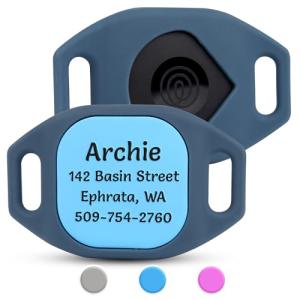 Personalized Silicone Dog Collar Holder for Tile Tracker