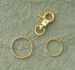 Ruwado Dog Tag Clips with 5 Metal Rings