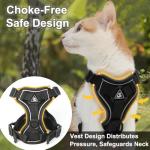 Adjustable Reflective Cat Harness and Leash Set