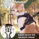 Adjustable Reflective Cat Harness and Leash Set