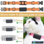 Silicone Tracker Holder for Pet Collars - 2 Pack