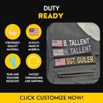 Custom Name Tape Patches with State Flags