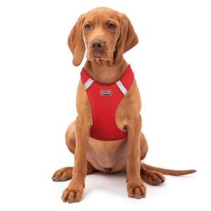 Red No Choke Dog Harness - Step-In Design