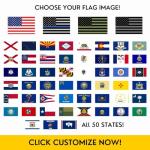 Custom Name Tape Patches with State Flags