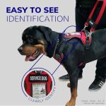 No Pull Service Dog Harness - Adjustable Red Vest