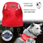 Red No Choke Dog Harness - Step-In Design