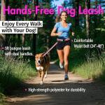 Hands-Free Dog Leash with Waist Belt 5118