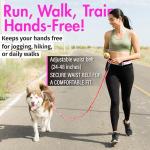 Hands-Free Dog Leash with Waist Belt 5118