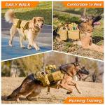 Adjustable Tactical Dog Harness with Pouches