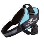 Personalized Reflective No Pull Dog Harness with Patches