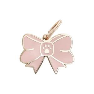 Personalized Dog ID Tag with Cute Bow Charm