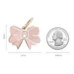 Personalized Dog ID Tag with Cute Bow Charm
