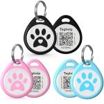 Personalized QR Code Pet ID Tags - 3 Pack