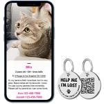 Stainless Steel QR Code Pet ID Tags