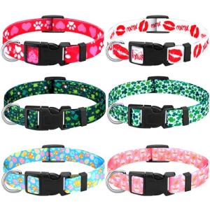 St. Patrick's Day Dog Collars - 6 Pack