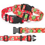 Christmas Dog Collar Set for Medium Dogs