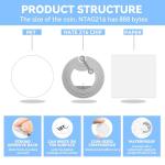 100 NFC Tags NTAG216 - Programmable Adhesive Stickers