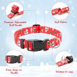 Christmas Dog Collar Set for Medium Dogs