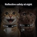 2 Pack Reflective Breakaway Cat Collars with Tags