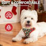 PUPTECK Christmas Dog Harness and Leash Set