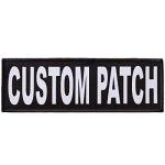 Custom Bright White Dog Vest or Collar Patch