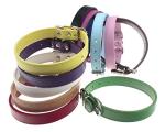 TenCloud Adjustable Leather ID Collars for Dogs