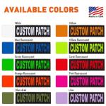 Custom Bright White Dog Vest or Collar Patch