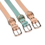 Personalized Leather Dog Collar with Engraved ID Tag