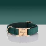 Custom Velvet Harness and Collar Set for Dogs