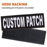 Custom Bright White Dog Vest or Collar Patch