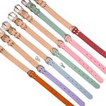 Personalized Leather Dog Collar with Engraved ID Tag