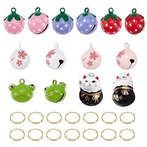 14Pcs Pet Collar Bells with Fun Charms